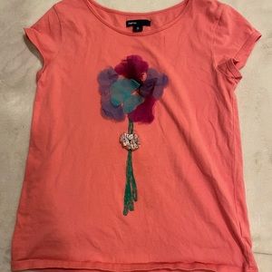 Gap kids xl (12) coral short sleeve top.